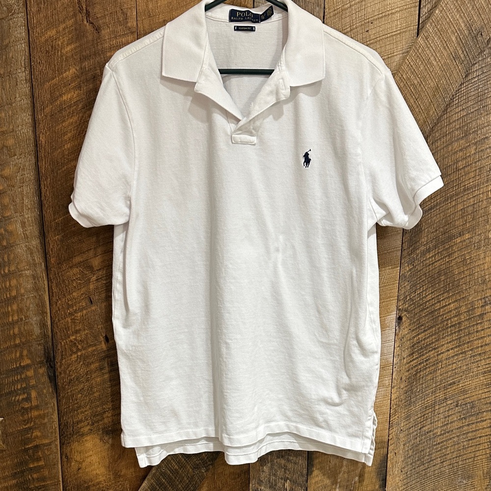 Polo by Ralph Lauren Men's Classic White Polo Custom Fit Size XL B32